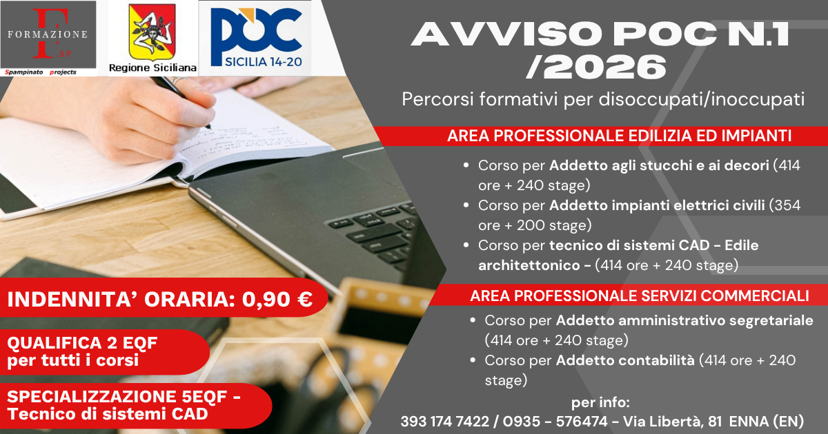 Avviso POC N.1 /2026 – Bando di selezione allievi
